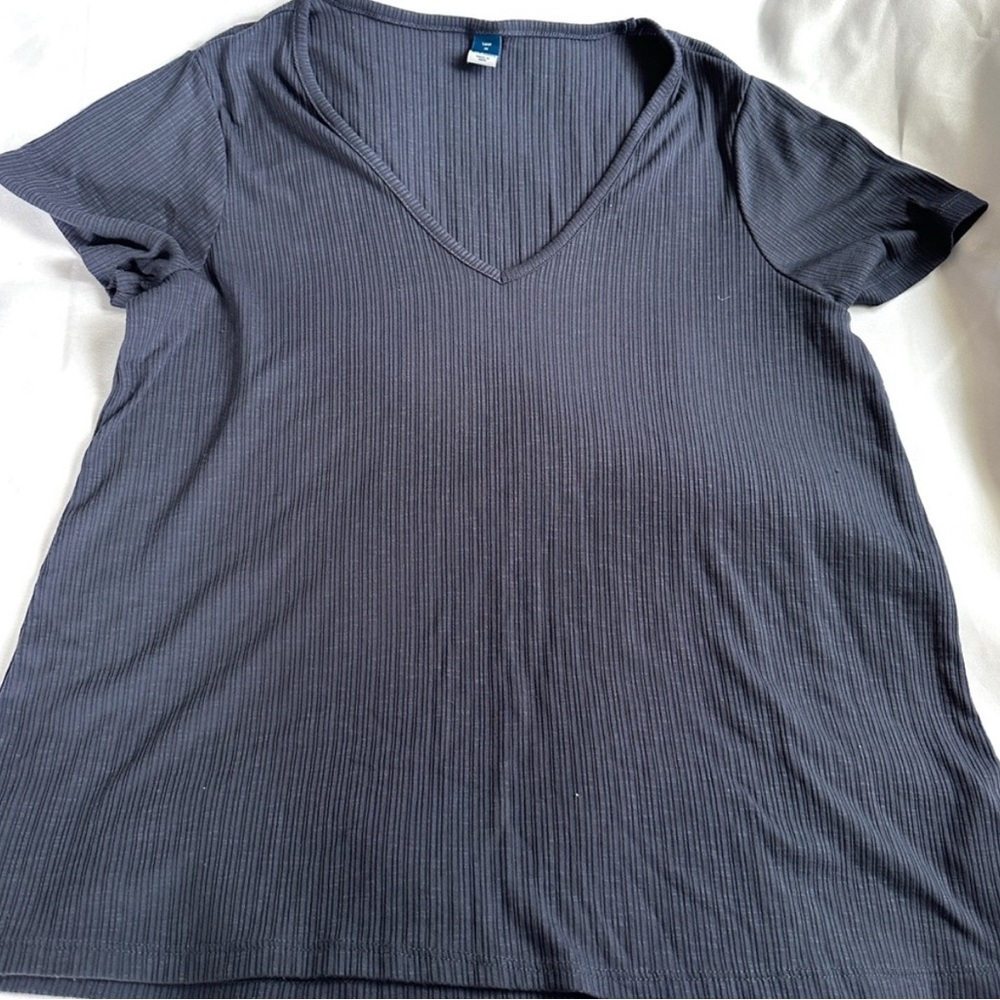 Old Navy Women's Short Sleeve V-Neck Tee - blue